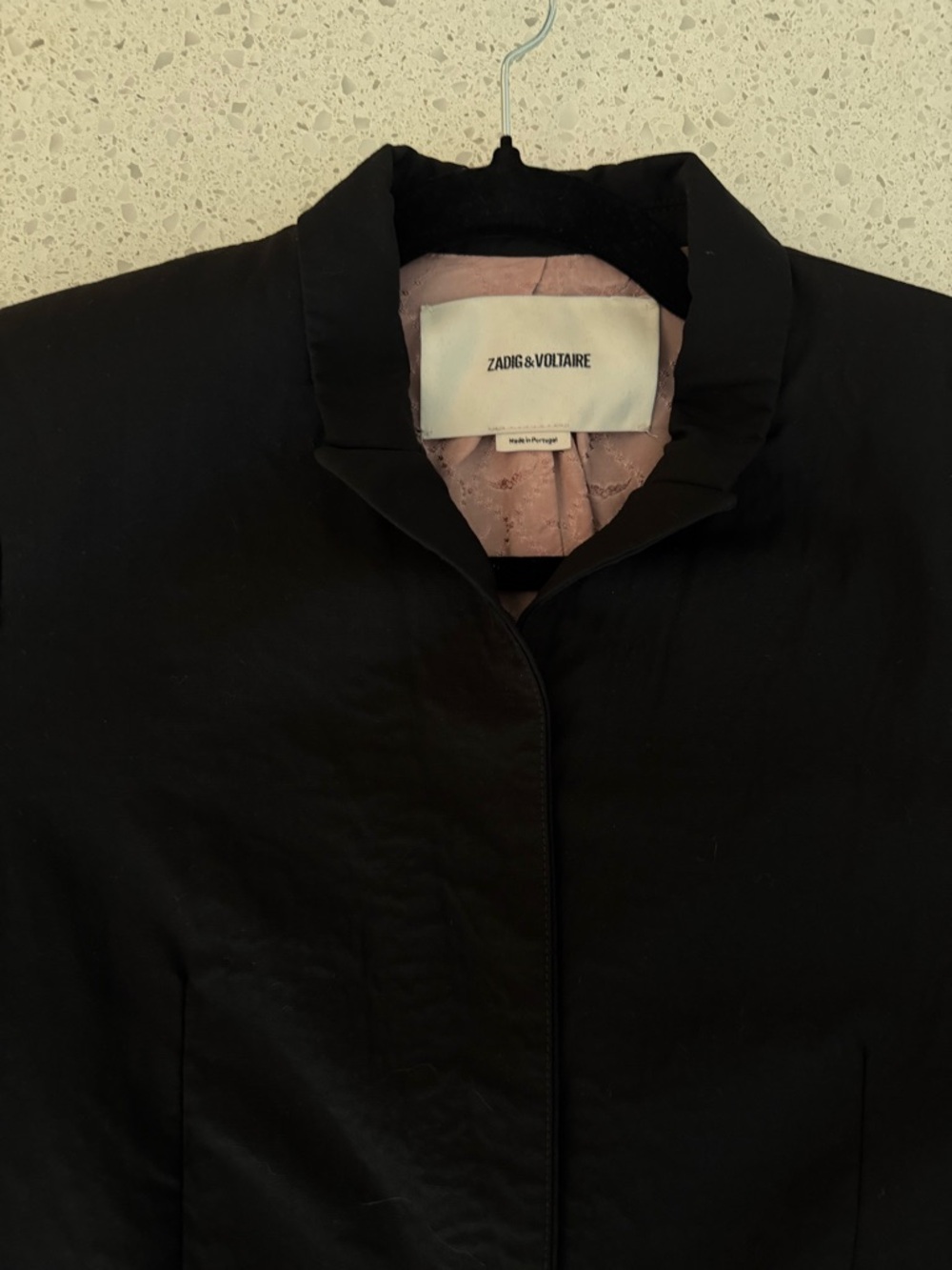 Zadig & Voltaire Black Blazer with Stand Collar size 36